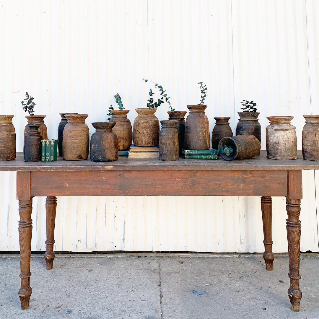 Rustic Wooden Vase or Vessel