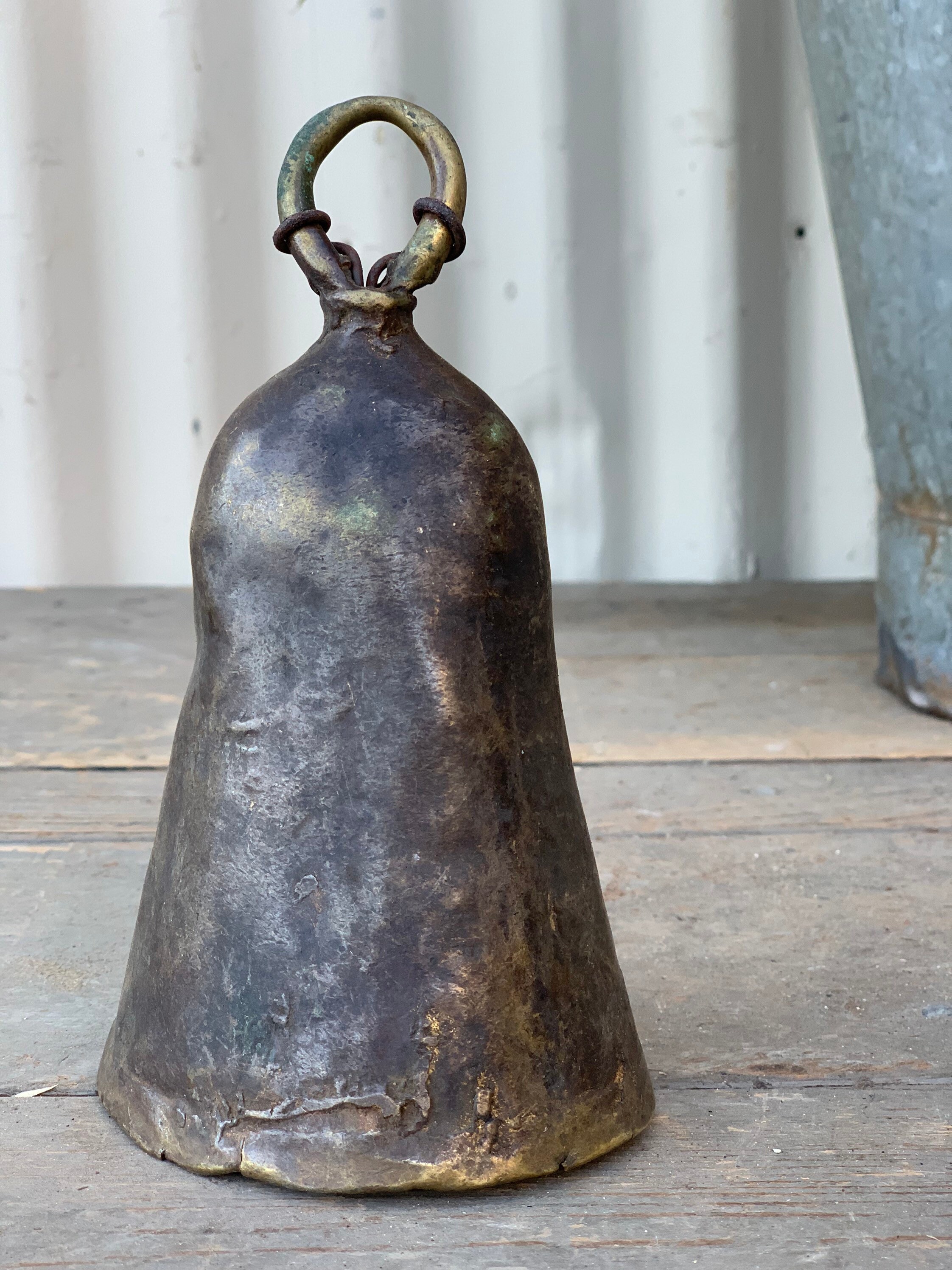 Antique African Cow Bell {H1} (Free Shipping)