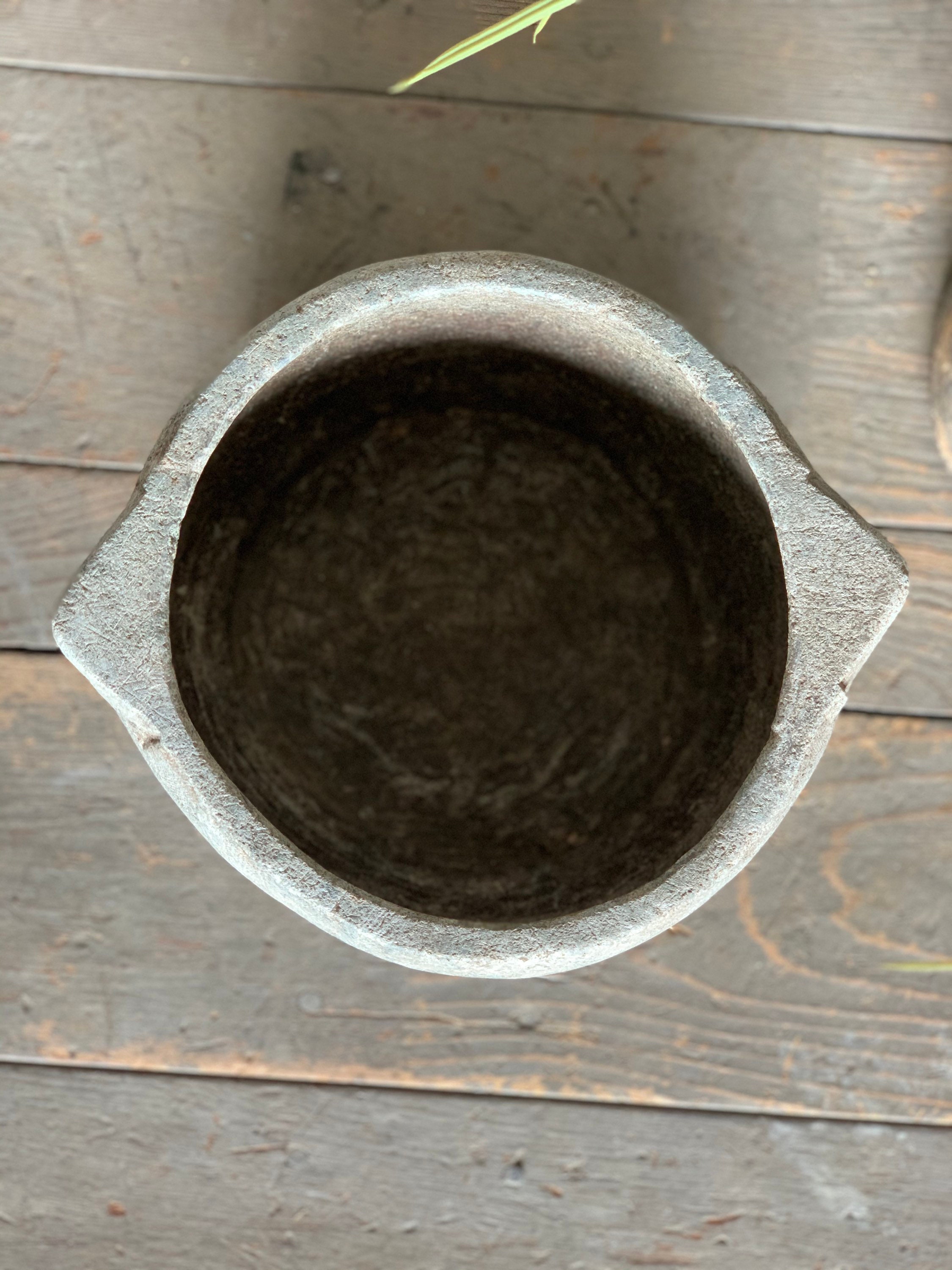 Rustic Soapstone Mortar Vessel {B} (Free Shipping)