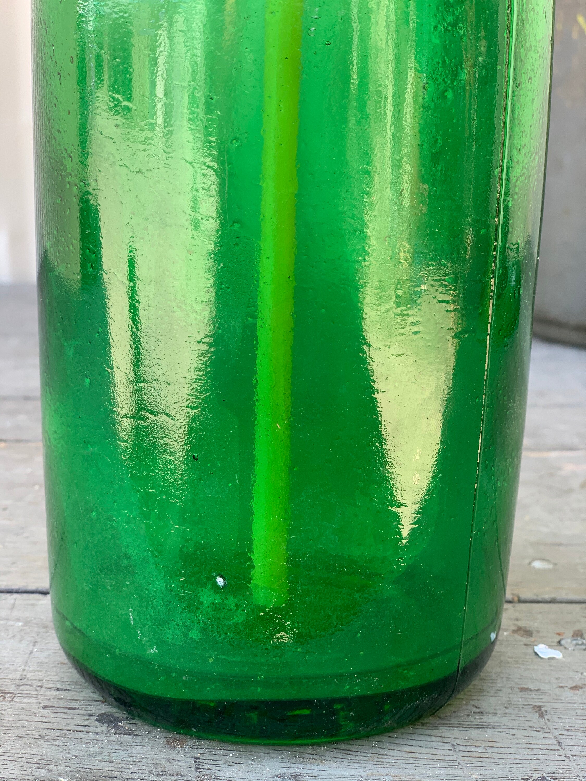 Vintage European Green Seltzer Bottle (Free Shipping)