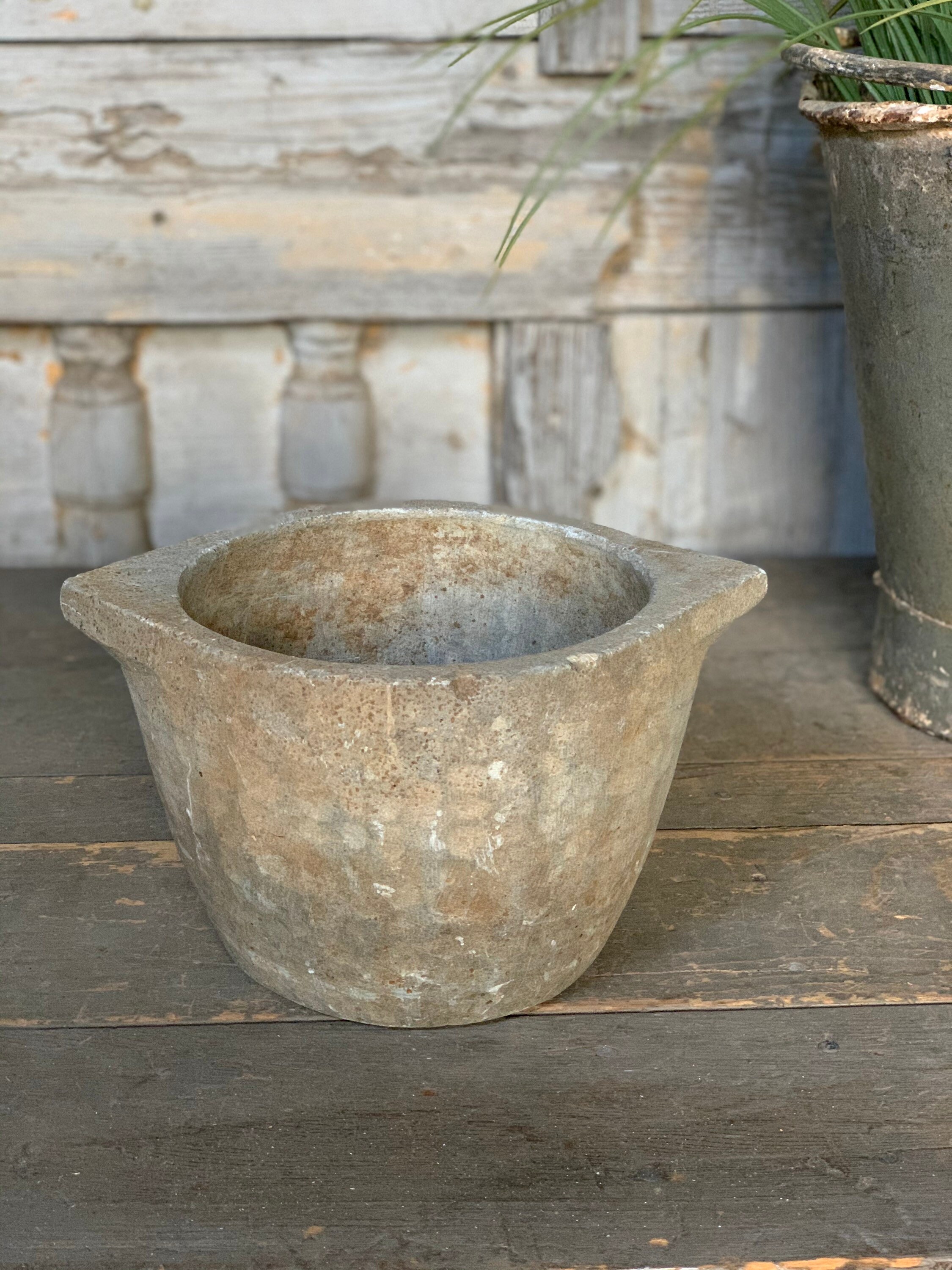 Vintage Soapstone Mortar Vessel {B} (Free Shipping)