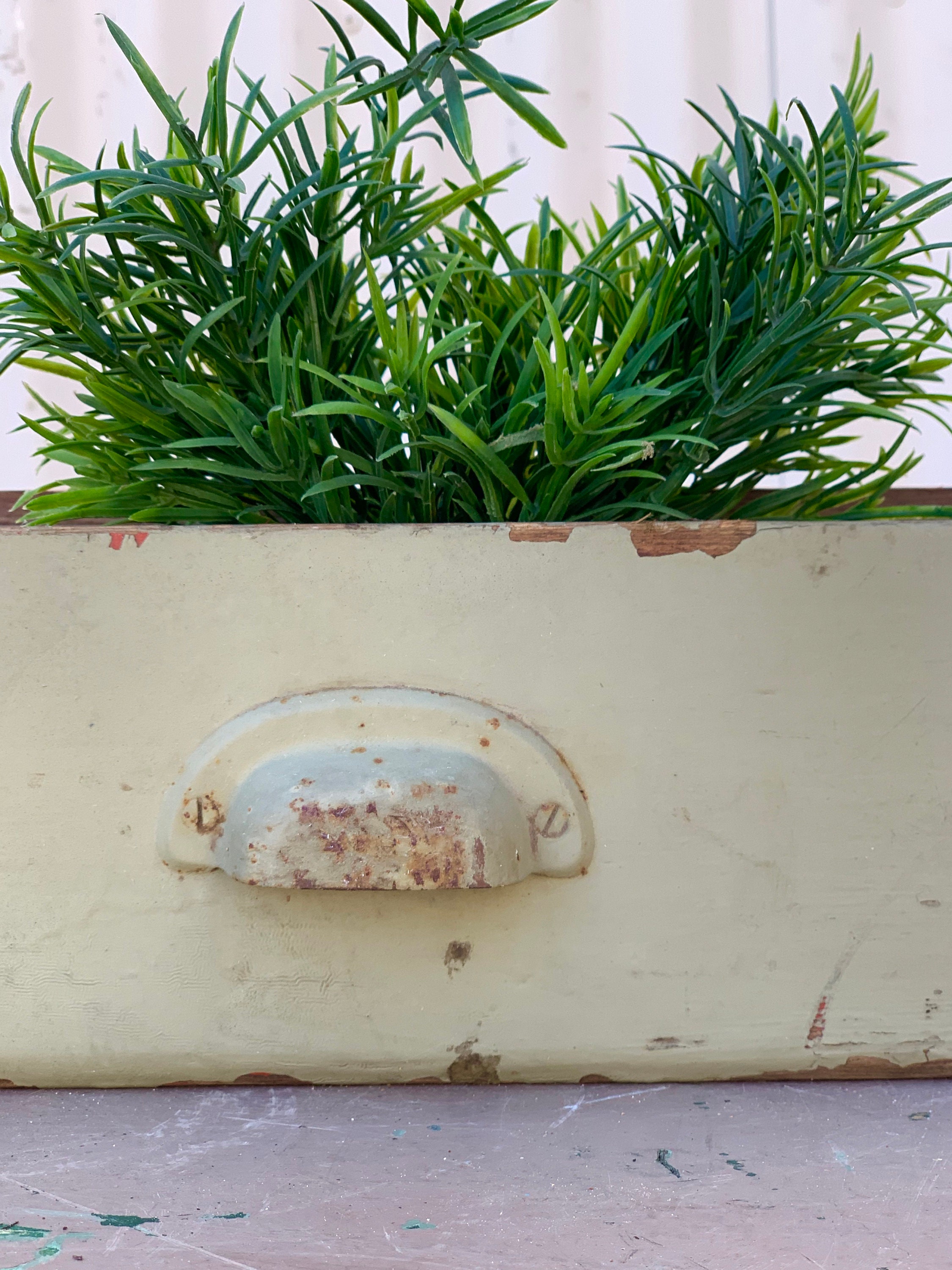 Vintage Drawer Repurposed into Planter Box