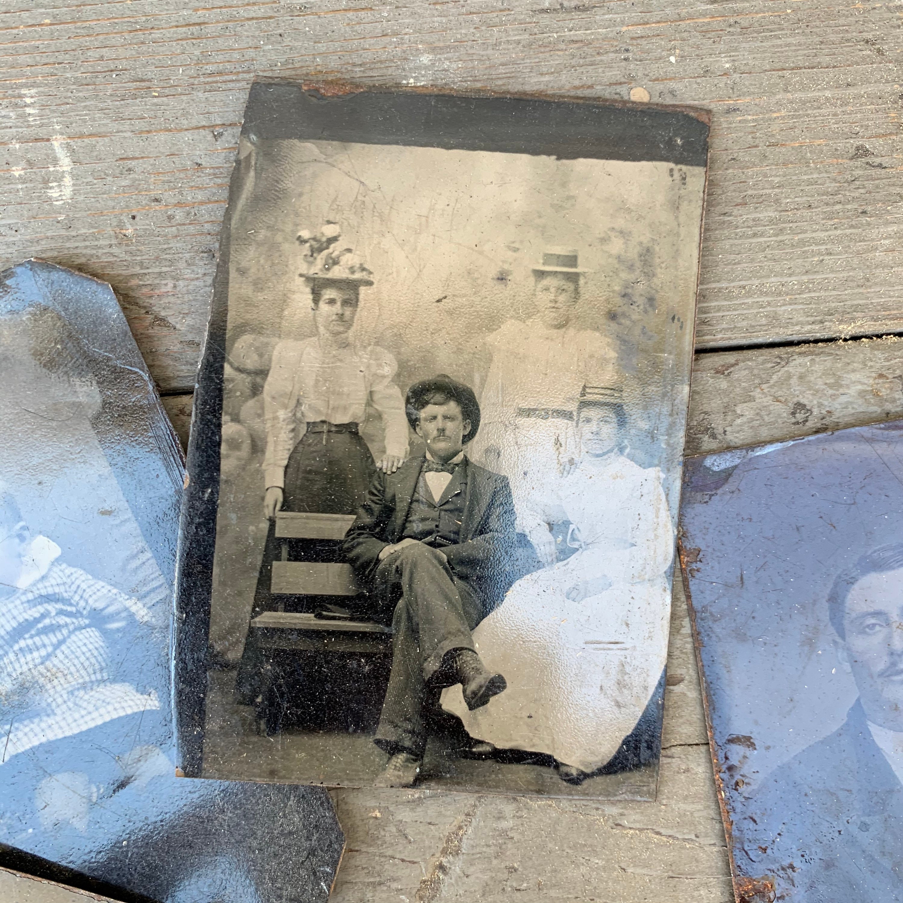 Lot of 32 Antique Tin Photos From the 1800s (Free Shipping)