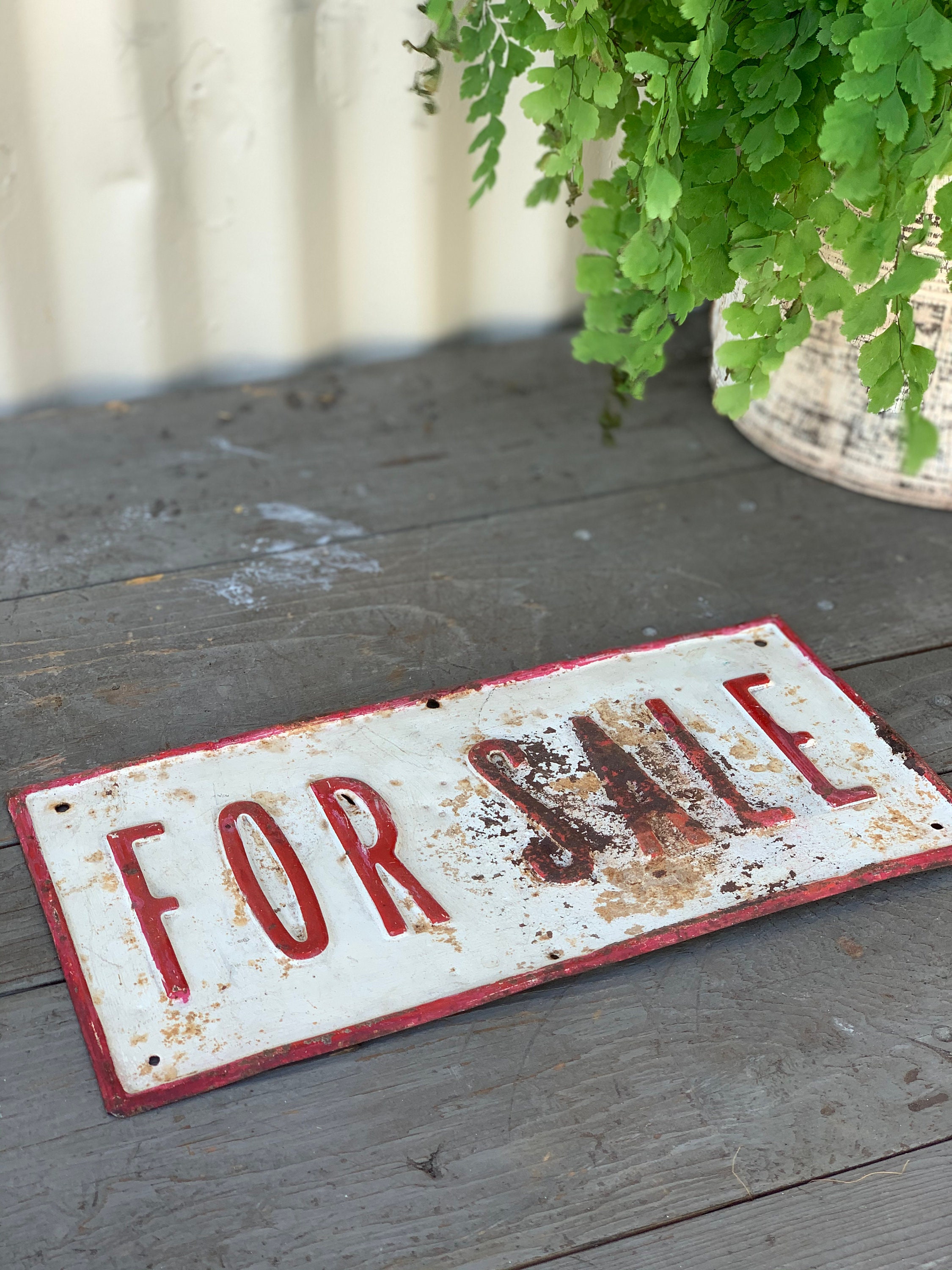 Vintage For Sale Sign