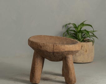 Antique Hand Carved African Senufo Stool  {X2} (Free Shipping)