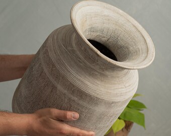 Vintage Sun Bleached Wooden Vessel {X} {Free Shipping}