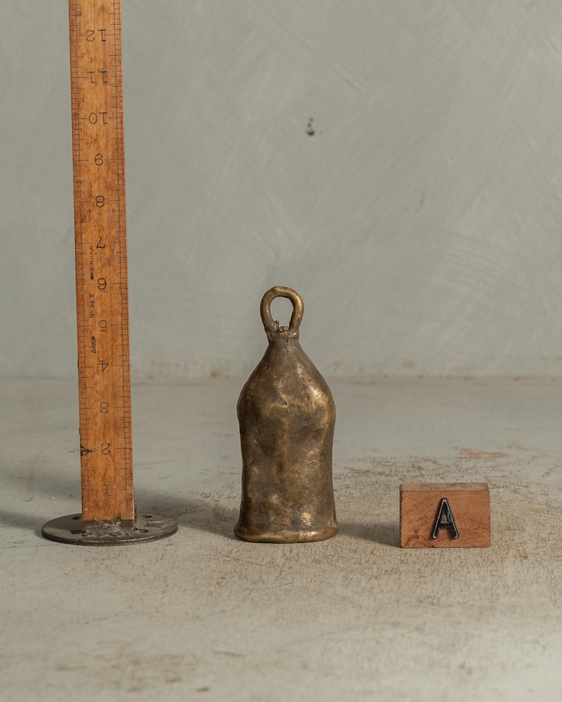 Small Antique African Cow Bell / Brass Bell / Christmas Jingle Bell ...