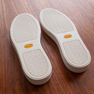 Vibram rubber sneaker shoe cup sole white image 1