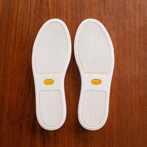 Vibram rubber sneaker shoe cup sole white image 2