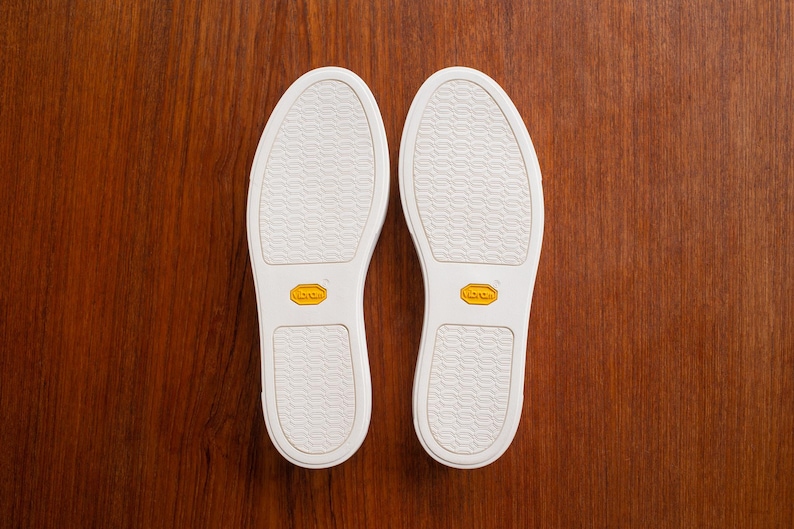 Vibram rubber sneaker shoe cup sole white image 2