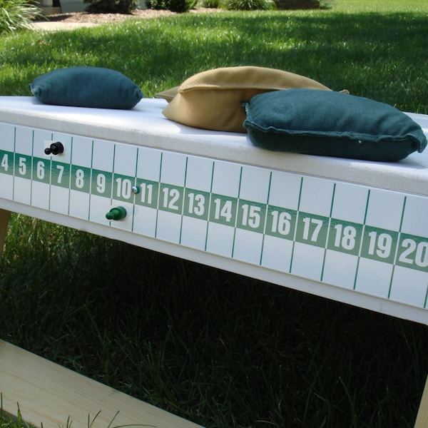 Cornhole Board Bean Bag Toss Scorekeeper Magnetic Green Great for Tailgates FREE SHIPPING!