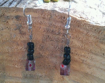 Glass Cube Earrings