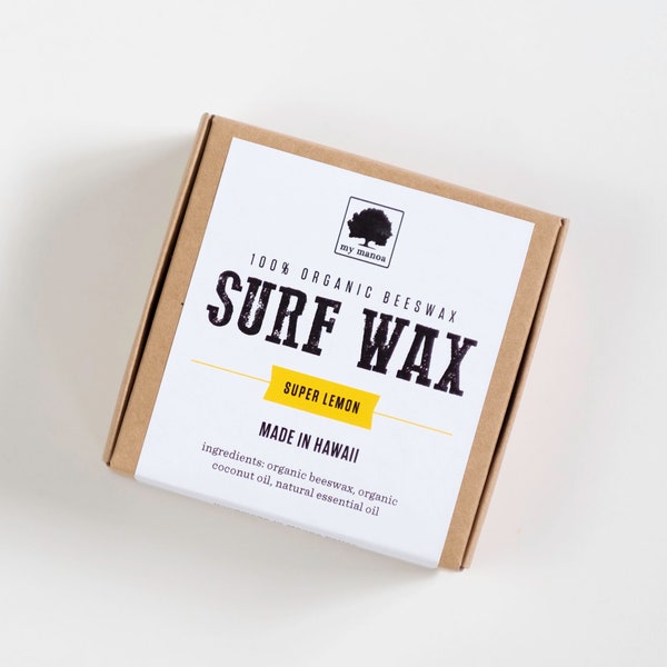 Organic Beeswax Surf Wax // Surf Wax // Gifts for Her // Gifts for Him // Surfboard Wax // Surfer // Surfer Gift // Made in Hawaii