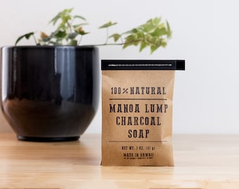 Charcoal & Tea Tree Face Soap // Black Soap // Made in Hawaii // Eco-friendly // Gifts for Him // Gifts for Her // BBQ Lover