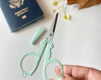 Folding Travel Ebroidery Scissors - With Sheath - TSA Compliant -