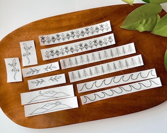 Sandal Strap Stick & Stitch Embroidery Patterns