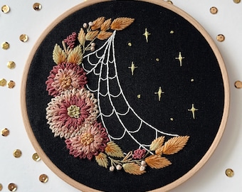 Moody Florals Embroidery Pattern - PDF Digital Download