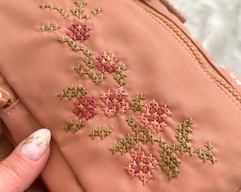 Floral Stick and Stitch Embroidery Patterns for Clothes, Accessories (6 Designs)