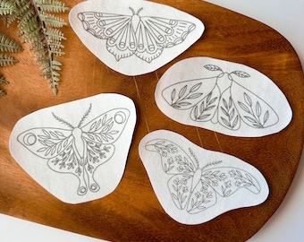 Vernal Equi-MOTHS Stick & Stitch Embroidery Patterns