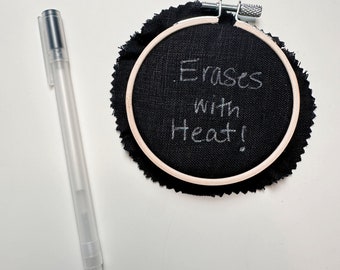 White Heat Erasable Fabric Pen, Pattern Transfer Pen for Dark Fabric