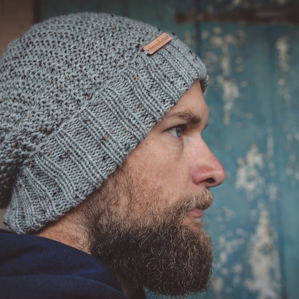 Grey men beanie, grey women beanie, beanies for women, Christmas gift ideas for men, men wool beanie, women wool beanie, mens wool knit hat