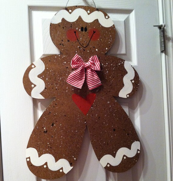 Gingerbread Front Door Decor Etsy