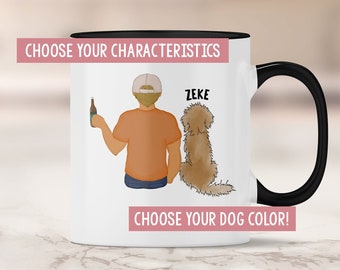 Custom Doodle Dog Dad Mug: Personalized Goldendoodle Gift