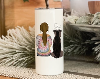 Custom Terrier Mom Tumbler: Personalized Dog Mom Gift