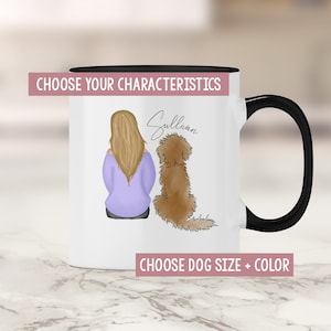 Doodle Mom Mug - Goldendoodle Mom - Labradoodle - Custom Doodle Dog - Dog Mom Mug - Dog Mom Gift - Fur Mom - Girl with Dog Mug