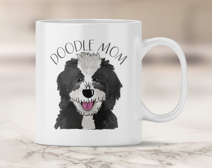 Sheepadoodle Mom Mug - Sheep Dog Doodle - Poodle Mix - Doodle Dog - Doodle Dad - Bernedoodle Mug - Doodle Mug - Dog Mug