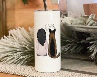 German Shepherd Mom Tumbler: Personalized Dog Mom Gift