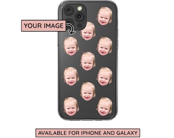 Custom Clear Photo Phone Case: Personalized Faces for iPhone & Galaxy