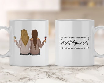 Personalized Bridesmaid Mug: Custom Wedding Party Proposal Gift