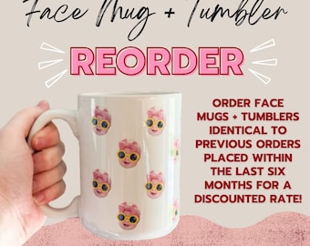 REORDER Face Mug - Baby Face Mug - Your Dog's Face Mug - Your Husband's Face Mug - Father's Day Gift - Mother's Day Gift - Funny Gift Ideas