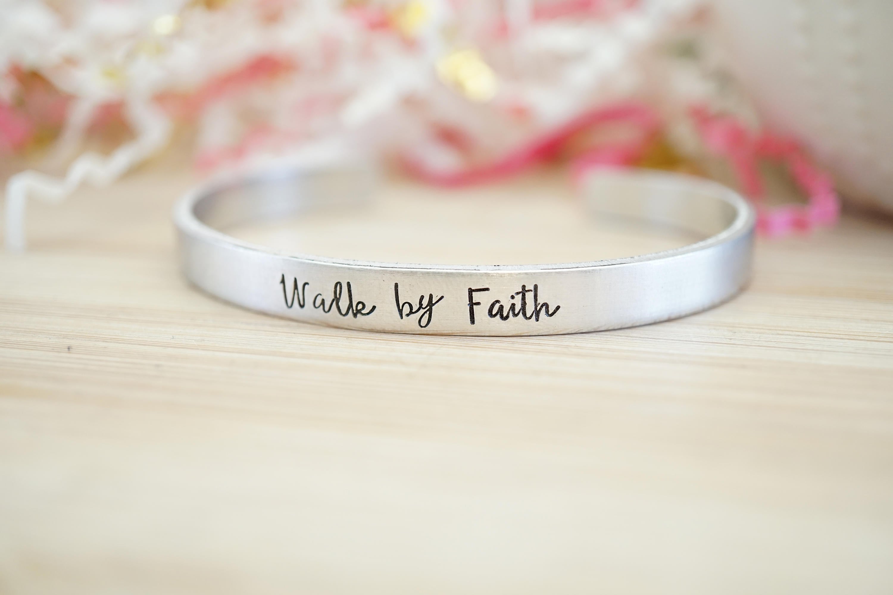 Walk by Faith Bracelets On Sale Ready to Ship Religious Bracelet