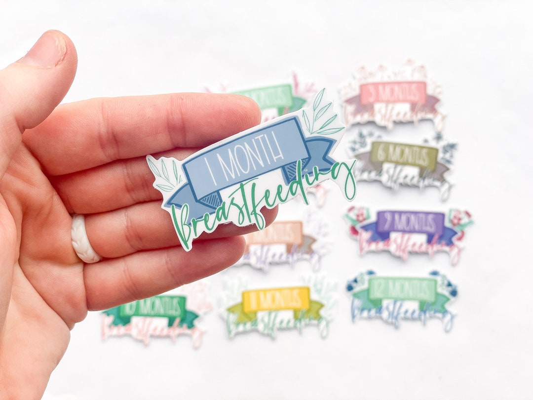 Breastfeeding Milestone Stickers Breastfeeding Water Bottle Sticker