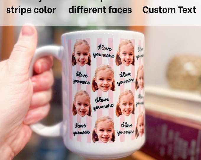Custom Baby Face Mug – Your Pet or Person Photo – Gift Idea