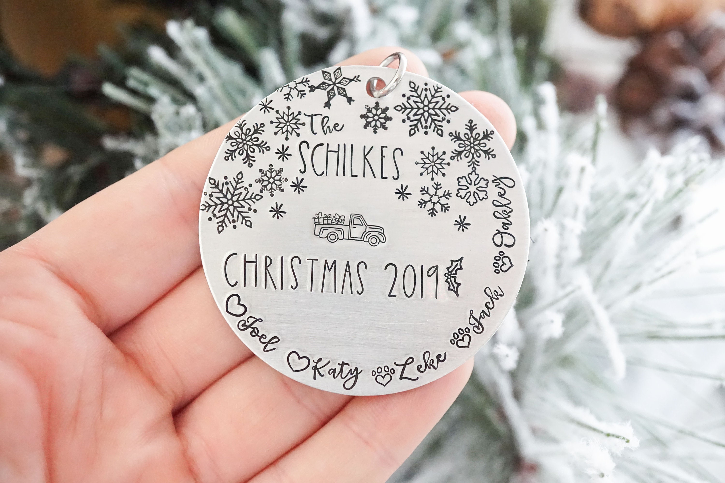 Family Name Christmas Ornament - Custom Ornament - Christmas ...