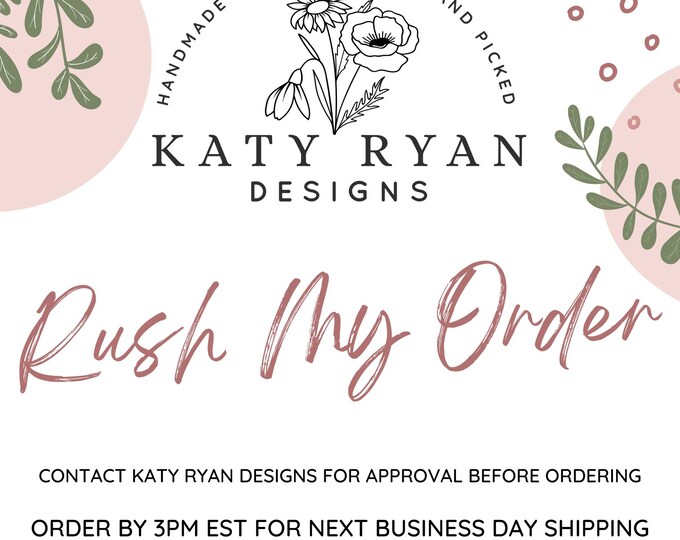 Rush My Order - Ship Next Business Day - Message First