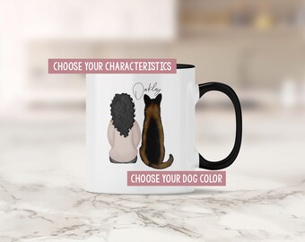 Custom German Shepherd Mom Mug: Personalized Dog Mom Gift
