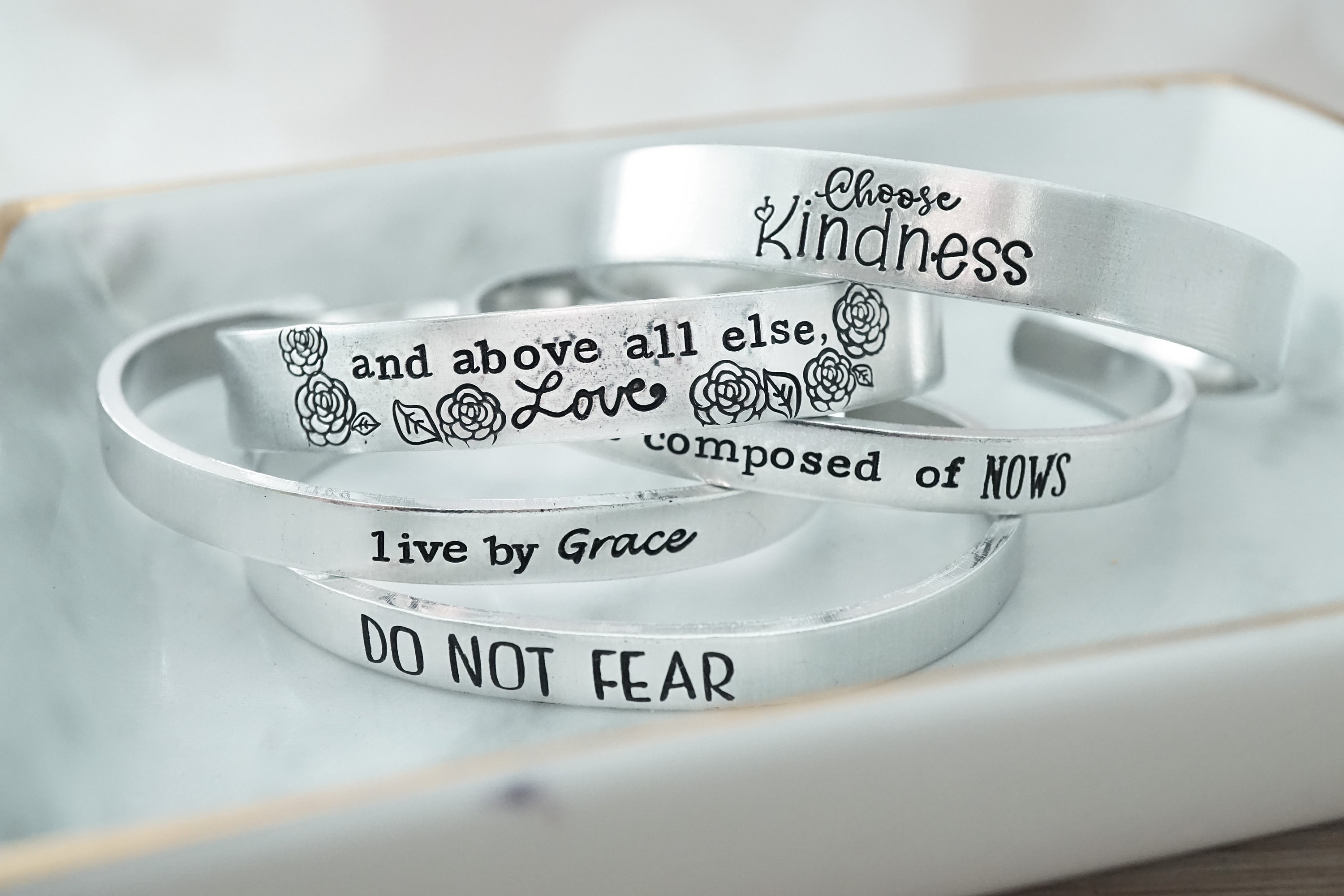 Stamped 2024 cuff bracelets