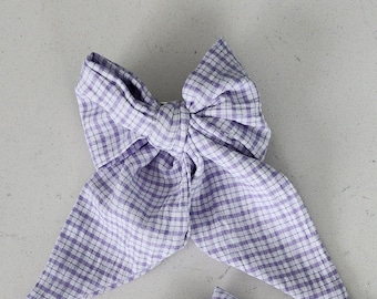 The Alexandra Bow - Handmade Bow Clip - Hair Bow - Floral Bow - Handmade Bow