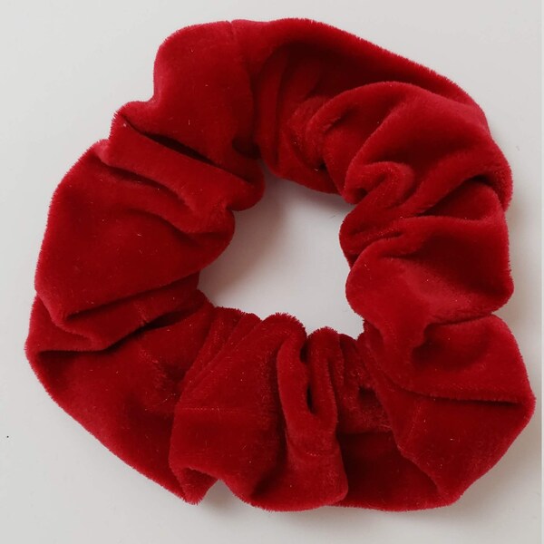 The Red Velvet Scrunchy - Velvet Scrunchy - Handmade Scrunchy