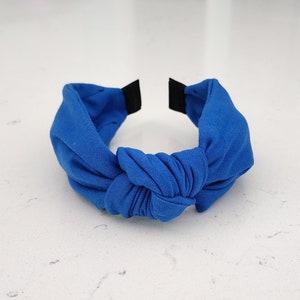 The Morgan Knotted Headband - Knotted Headband, Knot Headband, Hard Knot Headband, blue Headband