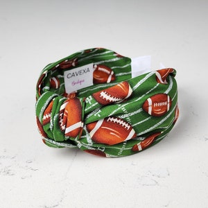 The Football Knotted Headband - Knotted Headband, Hard Knot Headband, Football Headband, Sports Headband, Sport Accessory, Cheerleader Gift