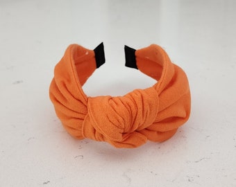 The Anabelle Knotted Headband - Knotted Headband, Knot Headband, Hard Knot Headband, Orange Headband