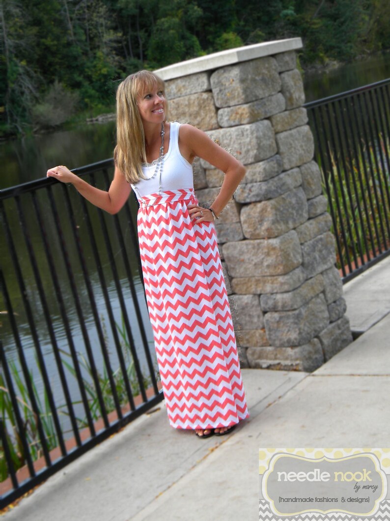 The Maxi-Tank Dress -- Women's Maxi Dress -- Jersey Cotton Knit Dress -- You Design -- Custom Made to Measure 