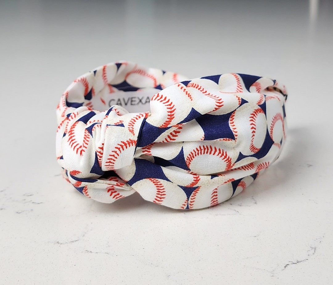 The Baseball Knotted Headband Knotted Headband, Hard Knot Headband