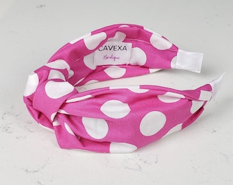 The Mae Knotted Headband - Disney Knotted Headband, Hard Knot Headband, Disney Inspired Headband, Minnie Headband, Polka Dot Headband