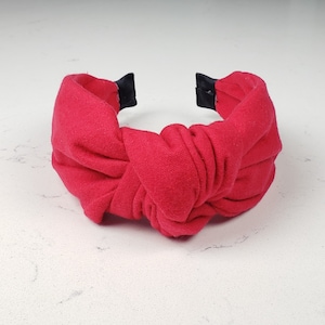 The Abby Knotted Headband - Knotted Headband, Knot Headband, Hard Knot Headband, Red Headband